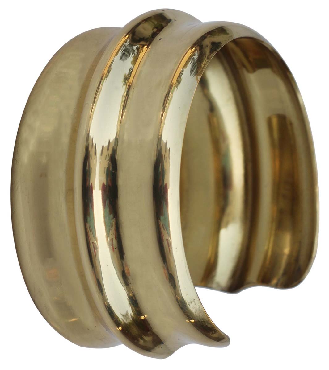 Bracelets in Bulk – Cuff Bracelet – Cast in Brass – Brass Polish – Ribbed Pattern – Wholesale Bulk Bracelets 